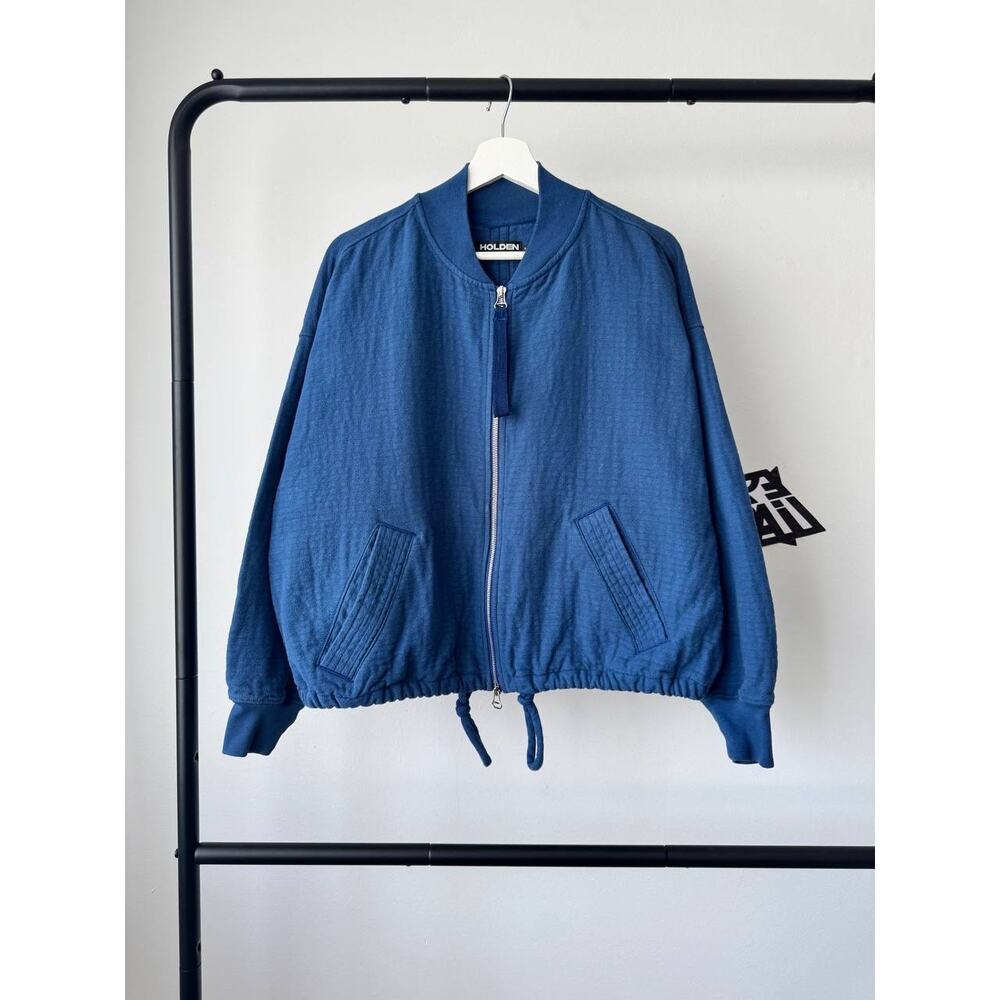 Holden SS20 Quilted Bomber Double Weave Boxy Estate Blue